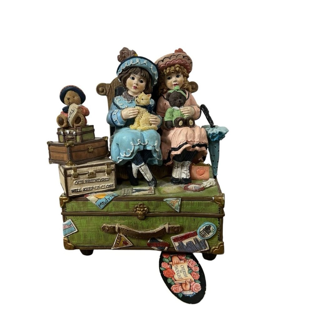 SAN FRANCISCO MUSIC BOX CHERISH THE‎ THOUGHT 1997 A DAY WITH FRIEND Vintage